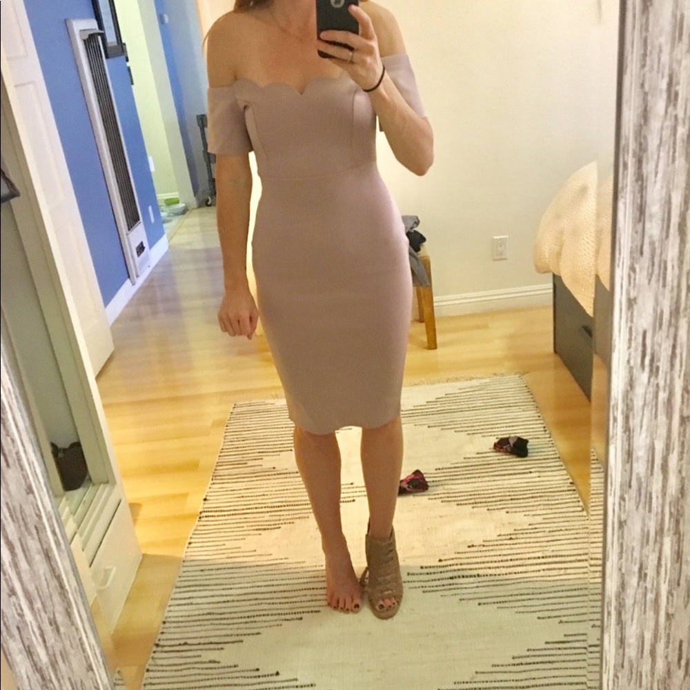 Pale pink ASOS dress